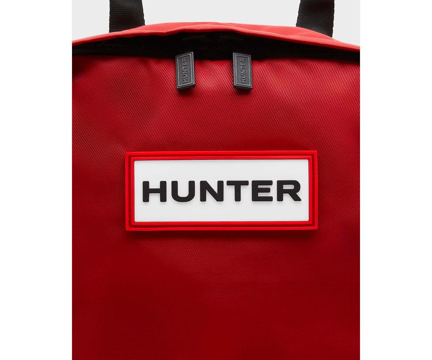 HUNTER Original Nylon Backpack Military Red Black Travel School Hunter Original Nylon Backpack in Military Red only £37.45 main image 4