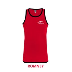 Longhorn Long Tail Shearing Singlet Romney Red/Black
