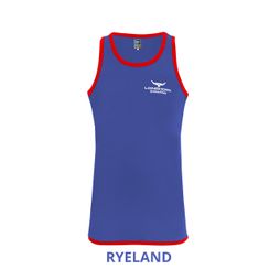 Longhorn Long Tail Shearing Singlet Ryeland Royal/Red