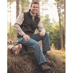 Hoggs of Fife Bushwhacker Unlined Spruce Green Stretch Trousers