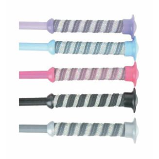 HySCHOOL Diamante Sure Grip Schooling Whip - Lilac