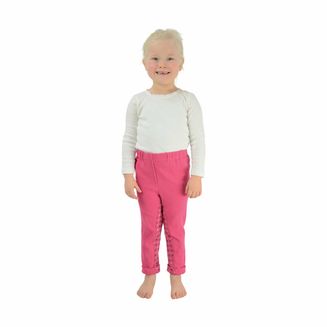 HyPERFORMANCE Star Tots Jodhpurs - Pink/Grey &amp; Silver Stars