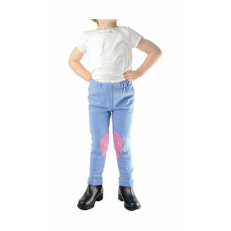 Hy Equestrian Heart Tots Jodhpurs - Baby Blue/Pretty Pink