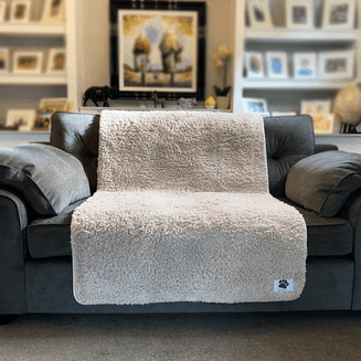 Pet Rebellion White Comfy Sofa Cover For Pets 100 x 170cm