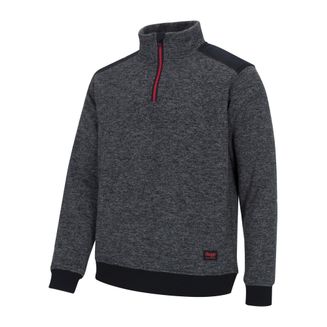 Hoggs Granite Quarter Zip Work Sweatshirt - Grey