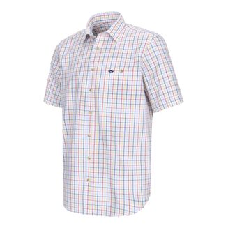 Hoggs Kessock Short Sleeve Tattersall Check Shirt - Red/Yellow