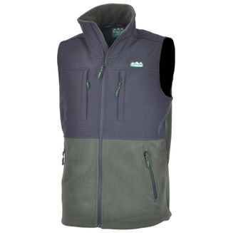Ridgeline Men's Hybrid Soft-Shell Fleece Vest - Olive/Black