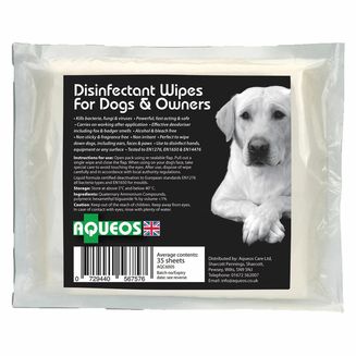 Aqueos Canine Disinfectant Wipes for Dogs and Owners