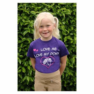 British Country Collection "Love me Love my Pony" Childrens T-Shirt