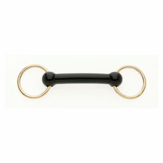 Bradoon Nylon Mullen Mouth Brass Ring - In Hand