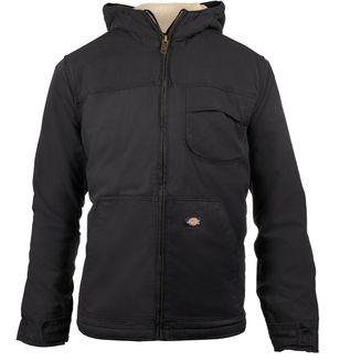 Dickies Men's Black Sherpa Lined Duck Jacket