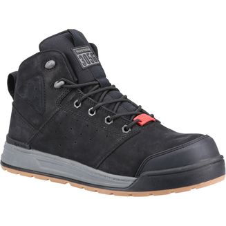 3056 Lace Zip Safety Boot Black