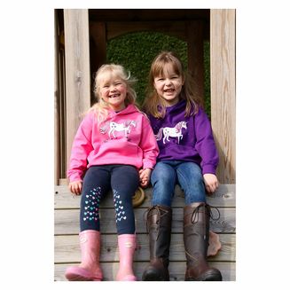 British Country Collection Dancing Unicorn Childs Hoodie