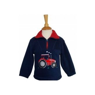 British Country Collection Big Red Tractor Children's Fleece Jacket