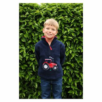 British Country Collection Big Red Tractor Childrens Fleece Jacket