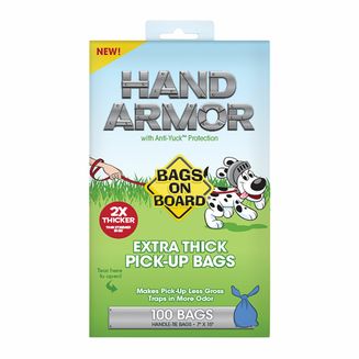 BAGS ON BOARD HAND ARMOUR 2X EXTRA THICK PICK-UP BAGS