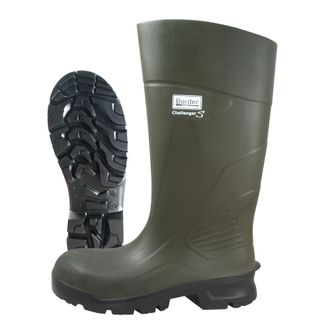 Border Challenger Polyurethane Wellington Boots - Green