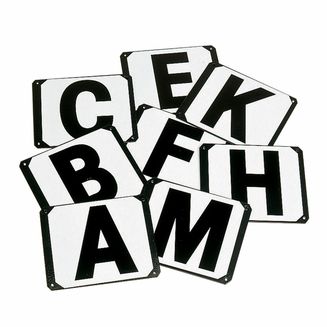 Stubbs Screw on Steel Plates Letters