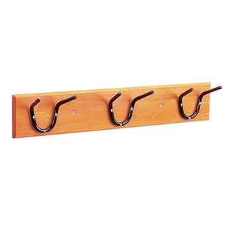 Stubbs Set Of Three Tool Holders On Varnished Wooden Board