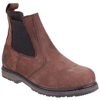 Amblers AS148 Protective Waterproof Leather Dealer Boots - Sperrin Brown