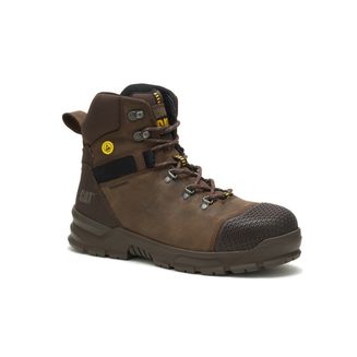Caterpillar Accomplice Waterproof Steel Toe Safety Boots - Brown