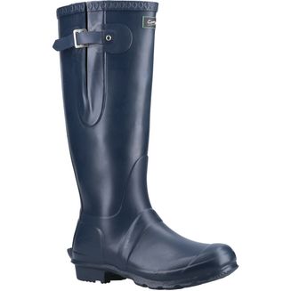 Cotswold Windsor Tall Women's Buckle Strap Wellington Boots - Blue