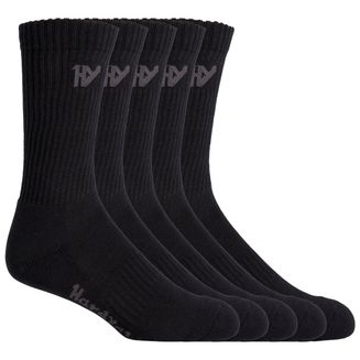 Hard Yakka Crew Five Pack Worksock Black
