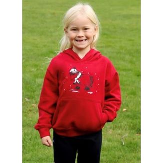 British Country Collection Christmas Snow Pony Glittering Hoodie