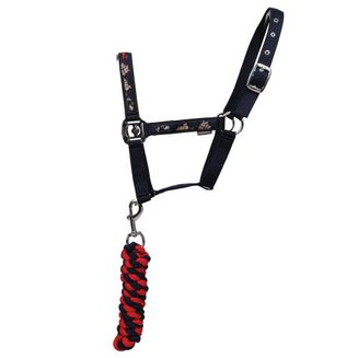 Hy Equestrian Thelwell Collection Practice Makes Perfect Head Collar &amp; Lead Rope