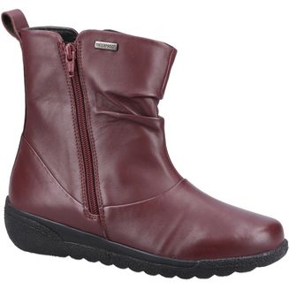 Fleet &amp; Foster Womens Brecknock Dark Red Boots