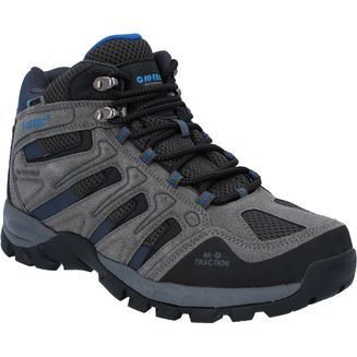 Hi-Tec Mens Torca Grey/Blue Mid Walking Boots