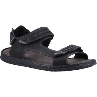 Hush Puppies Mens Black Neville Quarter Strap Sandal