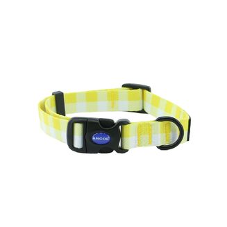 ANCOL SOHO PET PATTERNED COLLAR YELLOW CHECK