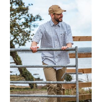 Hoggs Kessock SS Tattersall Green/Red Short Sleeved Shirt