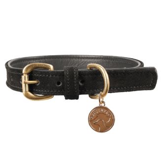 Benji &amp; Flo Noble Suede Dog Collar
