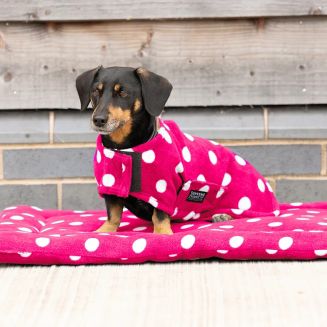 Supreme Products Dotty Fleece Dog Coat