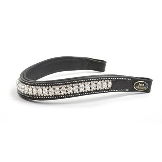 Whitaker Bb105 Chunky Crystal Browband Black/Silver
