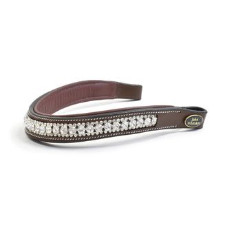 Whitaker Bb105 Chunky Crystal Browband Havana/Silver