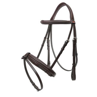 Whitaker Br051a Eastwood Raised Flash Bridle with Reins Havan Light Havana