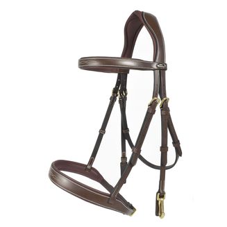 Whitaker Br104 Madrid Snaffle Bridle Havana