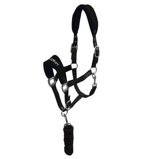 Whitaker Hc160 Club Headcollar &amp; Leadrope Set Black