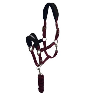 Whitaker Hc160 Club Headcollar &amp; Leadrope Set Burgundy