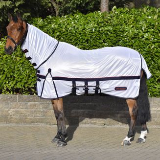 Whitaker R202 Rastrick Fly Mesh With Fixed Hood Fly Rug White