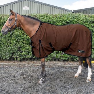 Whitaker R370 Allerton Multi-Function Cotton Sheet Chocolate