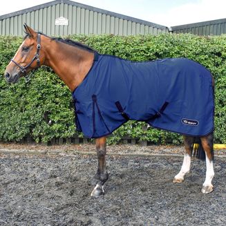 Whitaker R370 Allerton Multi-Function Cotton Sheet Dark Blue