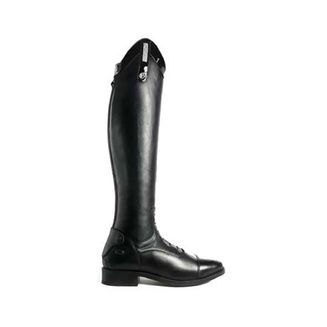 Brogini 4412 Adult Como V2 Long Laced 3d Black Patent Top Slim Stretch Boots