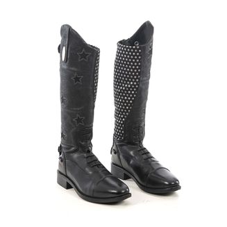 Brogini Kb13 Carina Piccino Long Riding Boots Wide Child Black