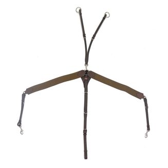 Whitaker Bp054v Ready To Ride Elasticated Breastplate Havana