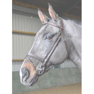 Whitaker Br056 Ready To Ride Snaffle Bridle Havana
