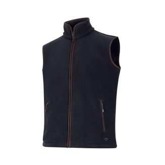 Hoggs of Fife Woodhall Gilet Soft Black Fleece